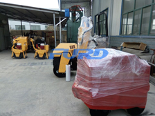 福瑞得機械座駕壓路機、手扶壓路機及時包裝發(fā)貨